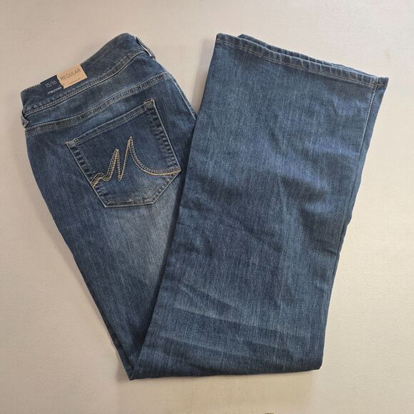 Maurices Ellie Jeans Women's 15 / 16 Reg Blue Medium Wash Straight Fit NWT - Picture 12 of 16
